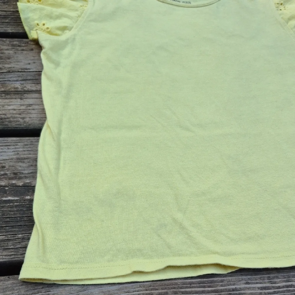 Yellow Ruffled Sleeve Top - Picture 5 of 11